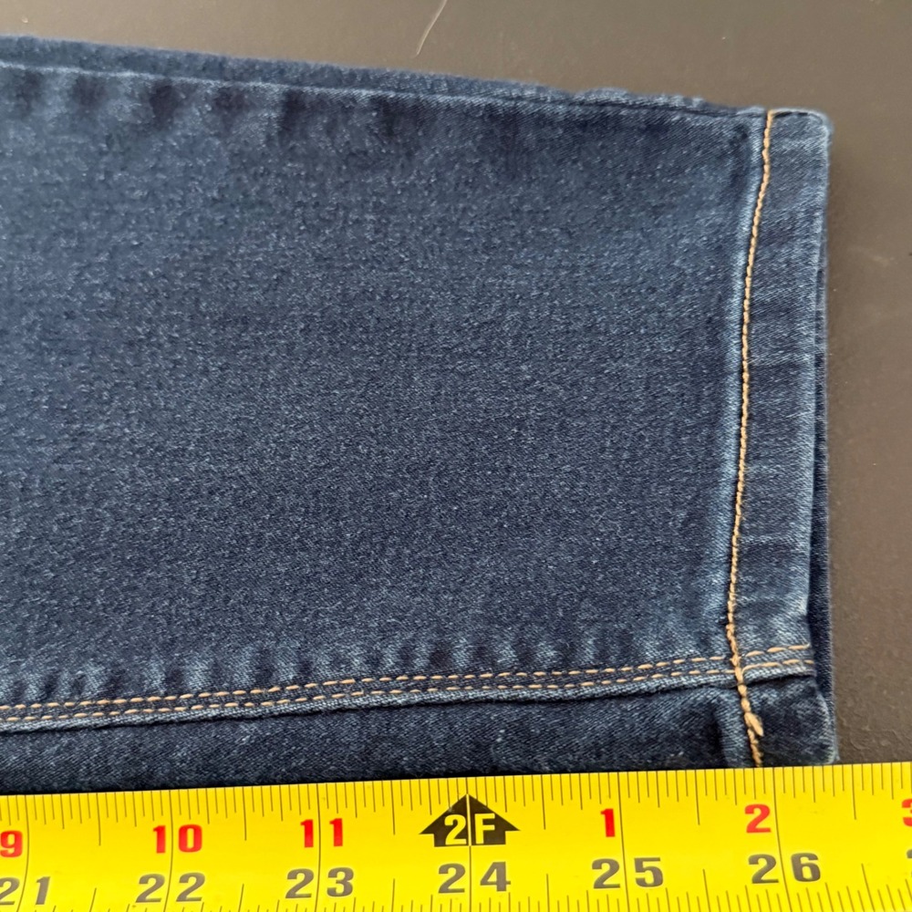 Curve Appeal Jeans Womens 16/33 Blue Comfort Waist Stretch Caasual Minimalist - Picture 6 of 8